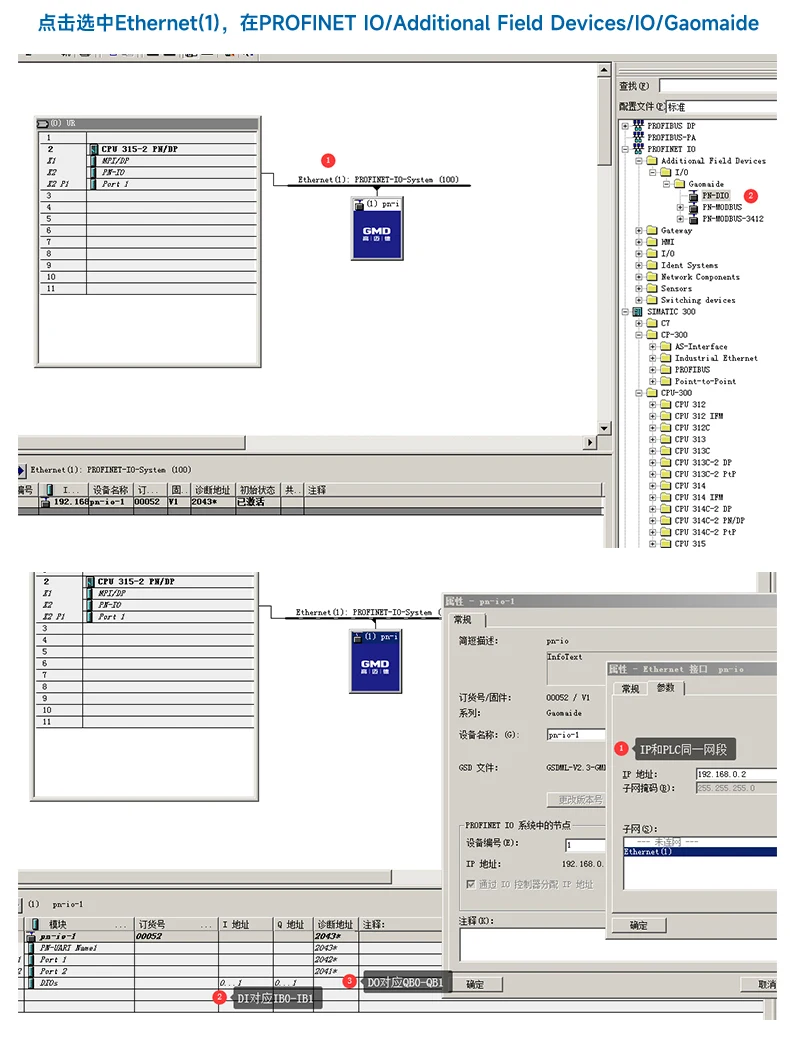 Profinet Integrated Remote IO Module PN Communication RIO20-PN