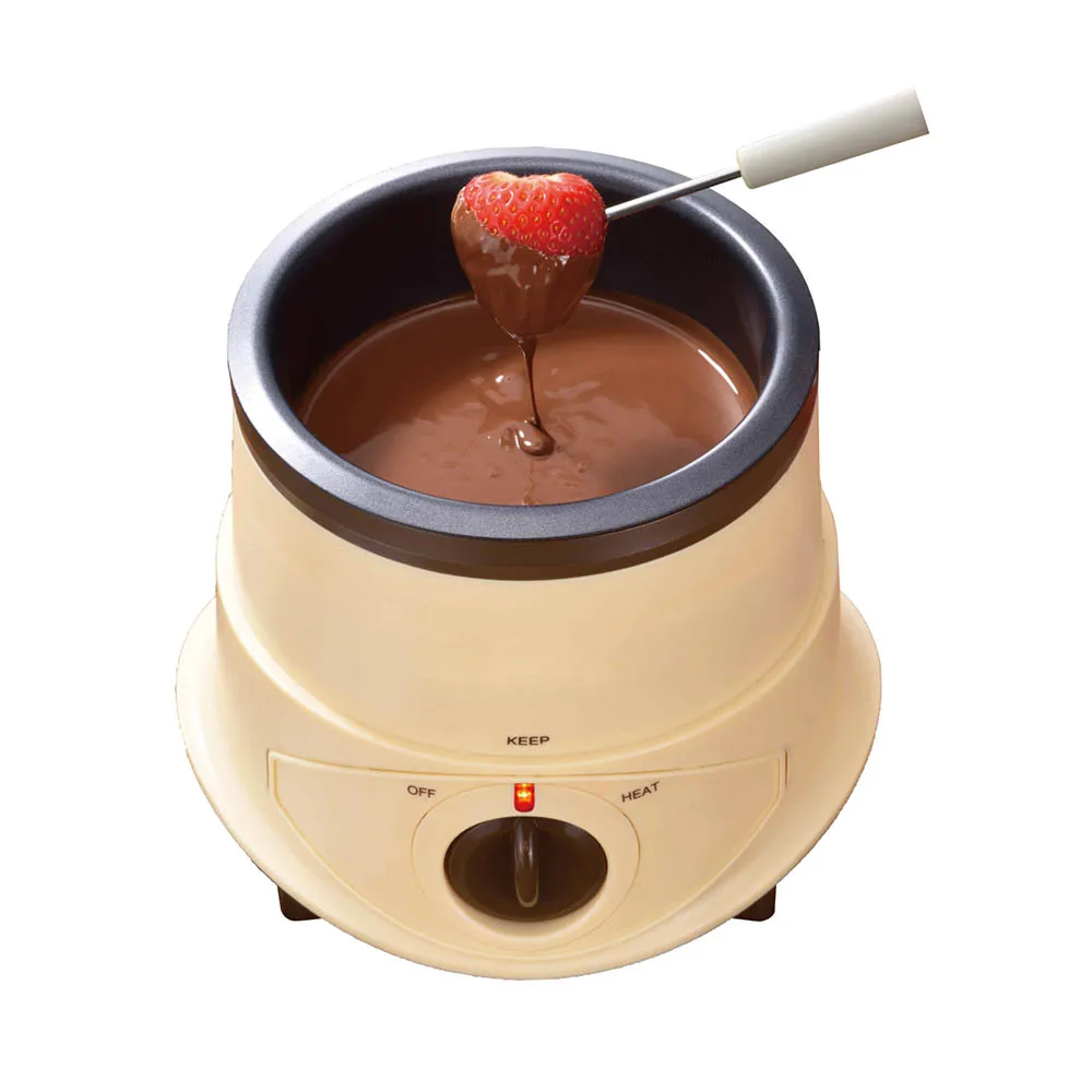 Electric Chocolate Warmer Party Dip Fountain Fondue Cheese Melting Pot 25 W