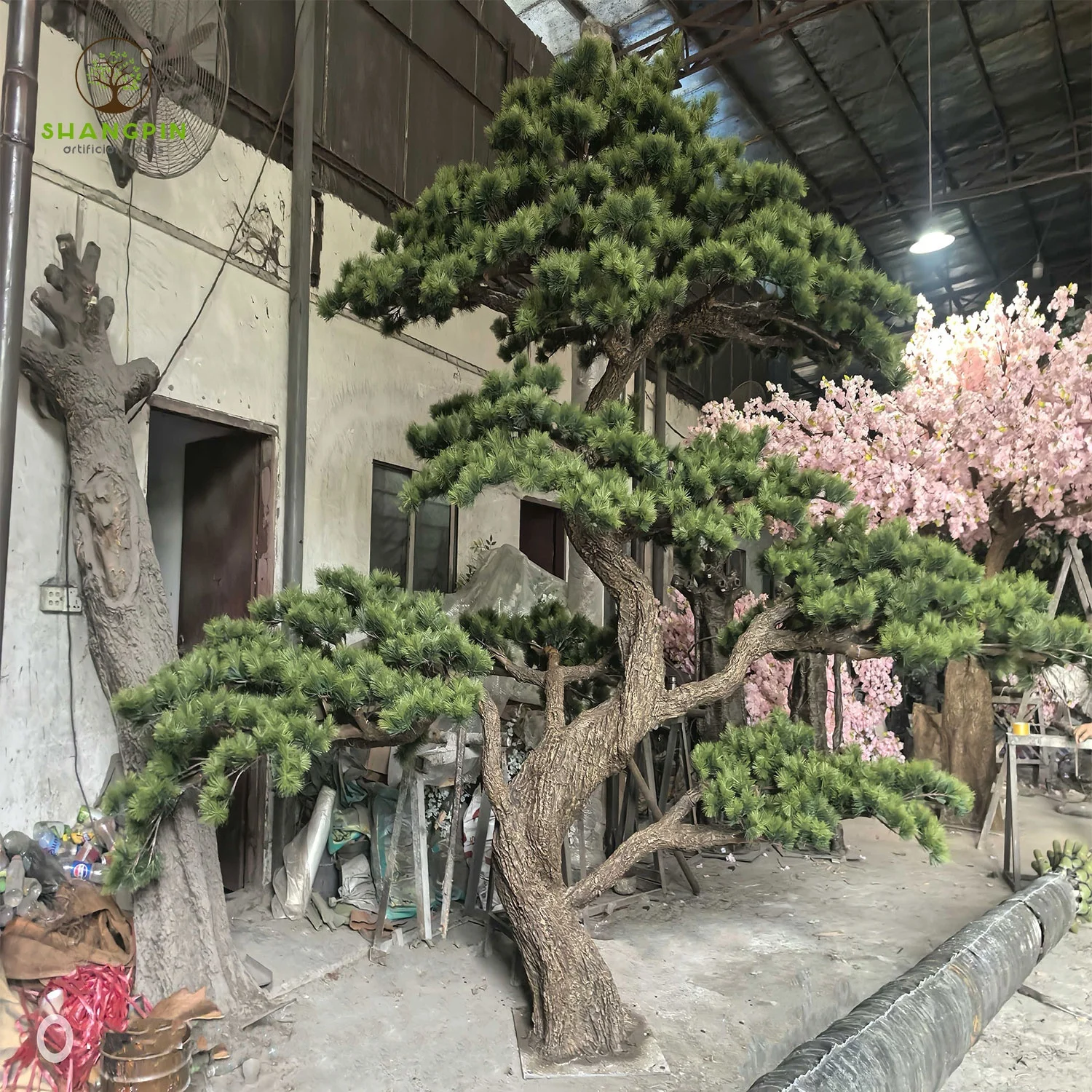 Handgefertigter Kunst-Pinus Bonsai Baum fr Innenraumdekoration