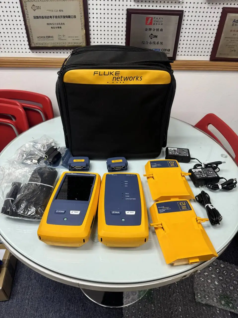 Network Cable Pass Test Tool Tester New/Used High Conductivity Tester for Cat6/6a Cat7 4300/1800/5000/DSX-8000