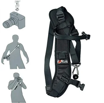 KALIOU K018 Camera Belt High Quality Focus F1 Rapid Single Shoulder Sling Belt Neck Strap Adjustable for Camera SLR DSLR Black detail image