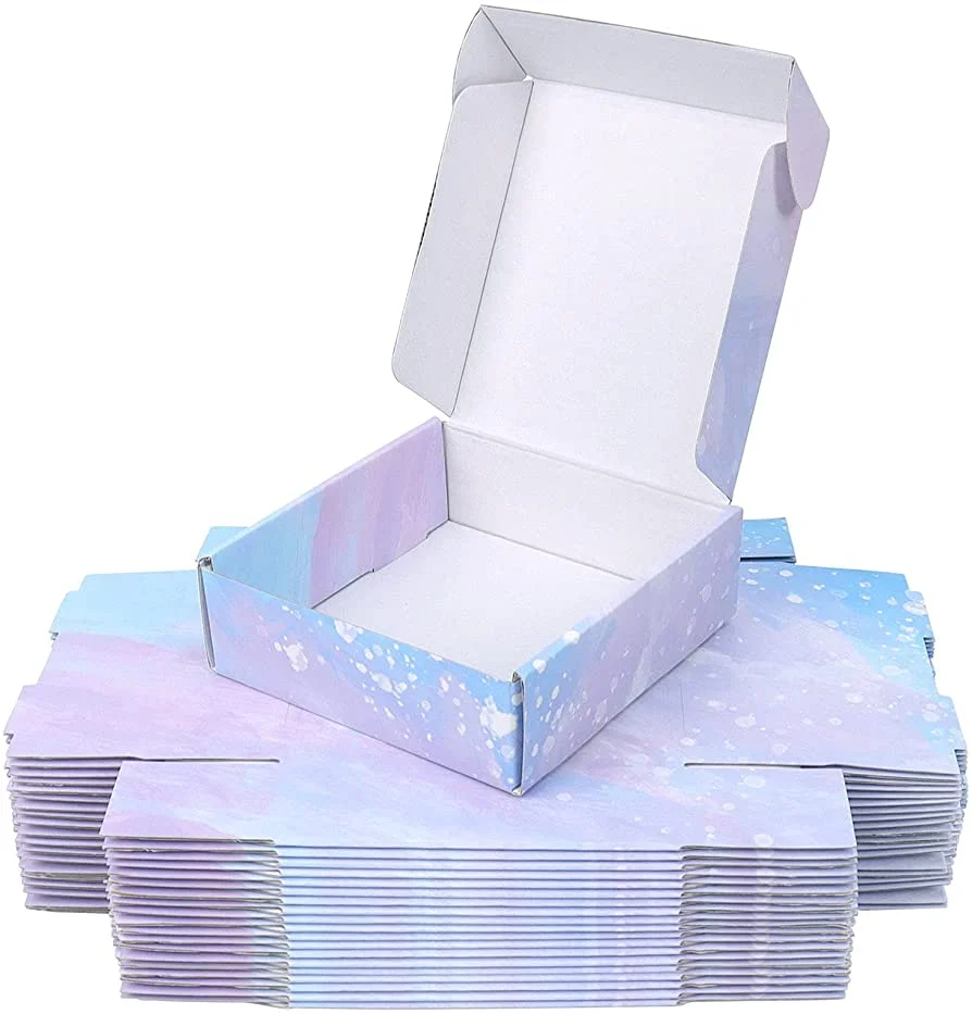 Corrugated Gift Packaging Box Paper Custom Mailer Craft Paper Box Pink Shipping Boxes For Small