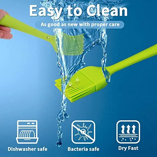 Rubber Cooking Brush Heat Resistant for Oil BBQ Grill Baking Pastry Basting for Parties manufacture