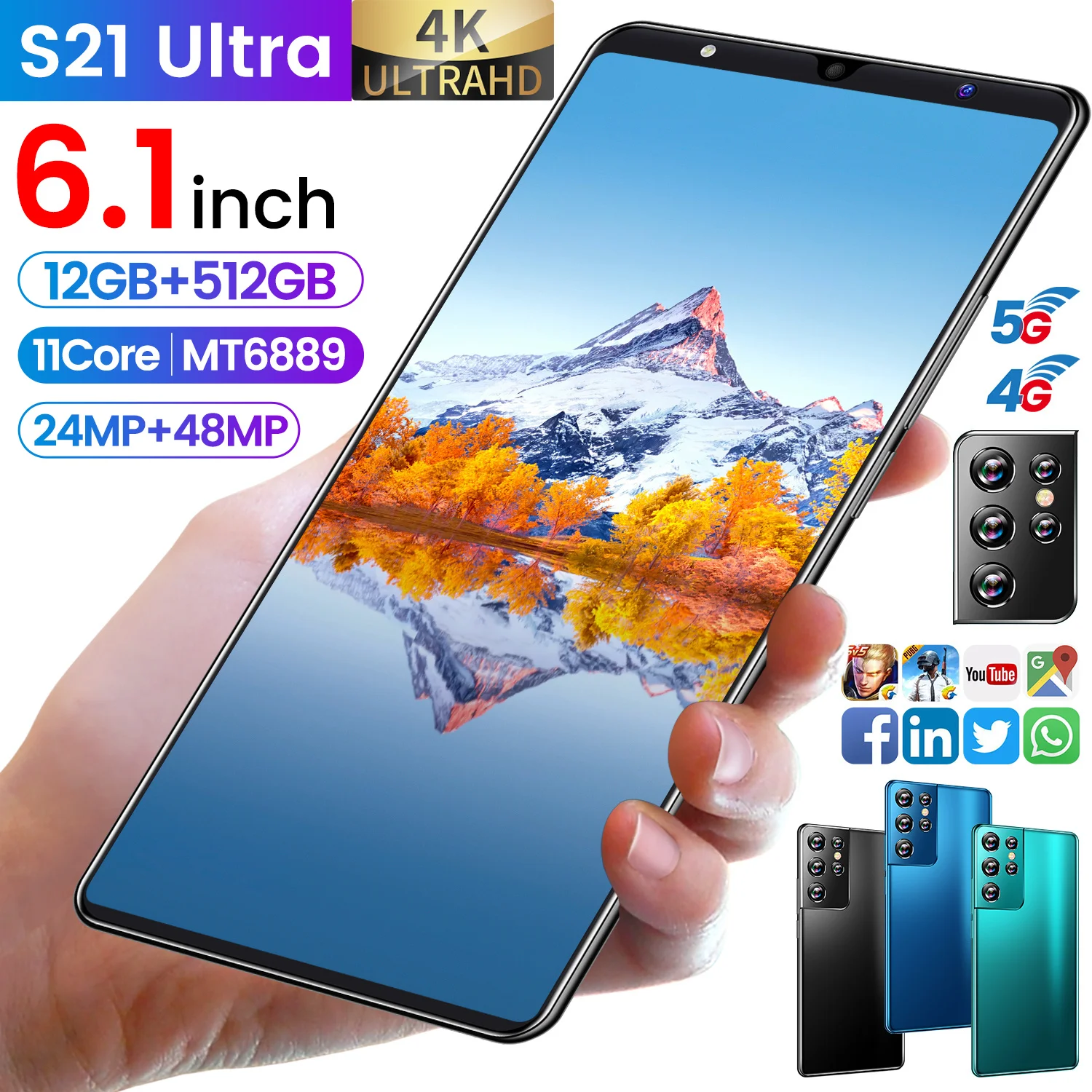 Hot Selling Unlocked Smartphone Wcdma Gsm 5g Network Android Mobile Phones  And Cheaper 12gb Ram 512gb Rom Smartphone - Buy Phones Mobile Android  Smartphone,Smartphone 5g,Unlocked Smartphone Product on ...