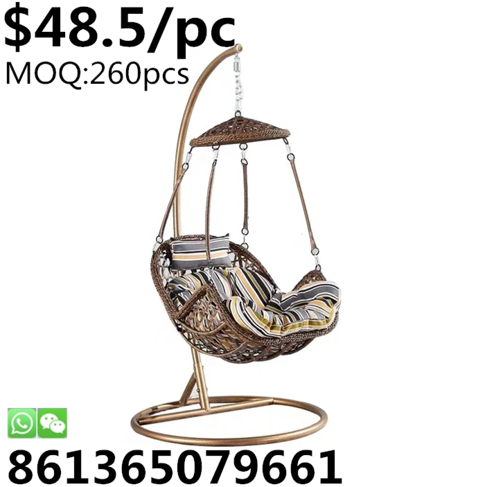 TSF Cheap High Quality Outdoor Patio Wicker hanging Egg Swing Chair