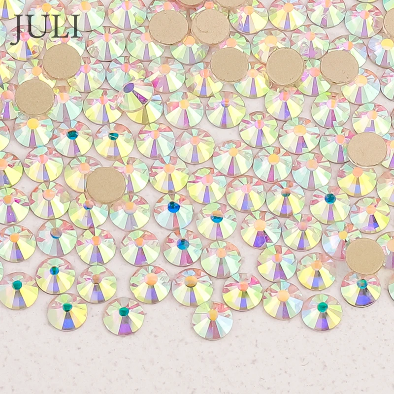 Wholesale Ss12 Ss16 Ss20 Crystal Stones Stickers Non Hot Fix Strass