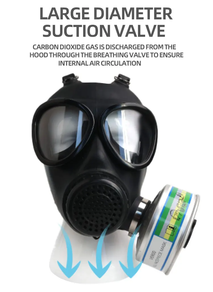 Vaultex Full Face Gas Mask Anti Nuclear Radiation Chemicals Gas Mask ...