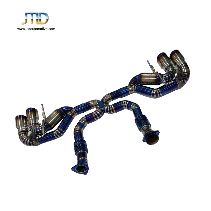 JTLD Factory Direct Sales Titanium Exhaust System Catback for Chevrolet Corvette C8 Exhaust Straight Pipe