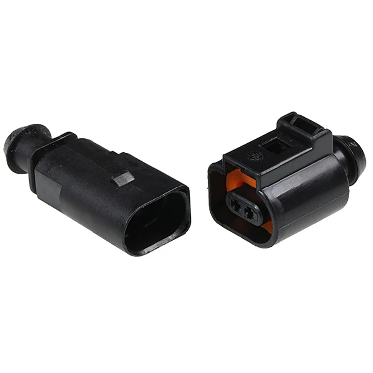 Anmaipu 2 Hole Temperature Sensor Plug Automotive Connector Housing for VW Audi 1J0973802  1J0973702 8K0973702