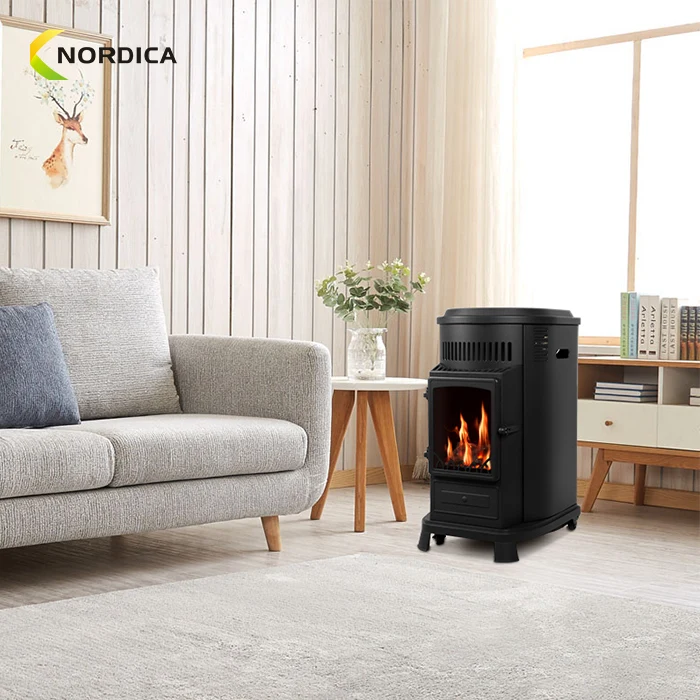 Cast Iron Technology 3.4 kw Red Flame Indoor Portable Gas Heater Mobile LPG Gas Stove
