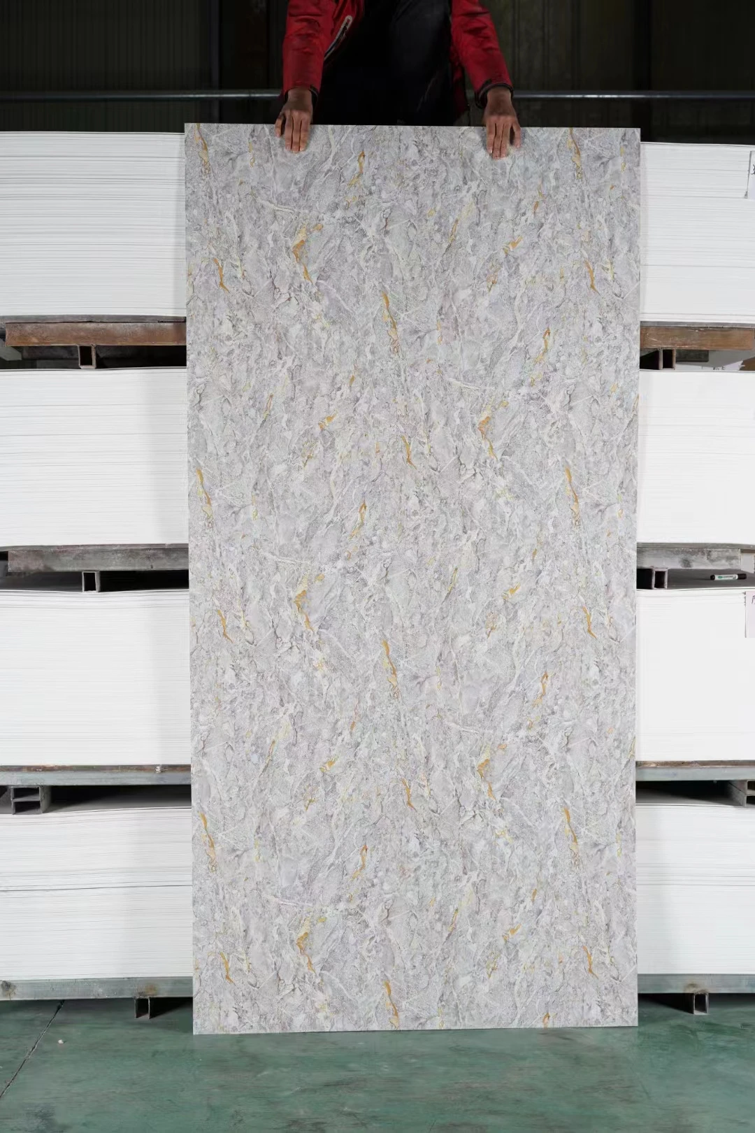 4x8 UV PVC Sheet - Lightweight, Waterproof Marble Alternative