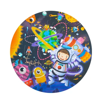 New product cheap small puzzle toy sublimation round paper jigsaw puzzle kids