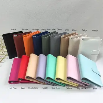 Cuaderno De Contabilidad De Hojas Sueltas De Cuero Macaron | Cuotas Sin