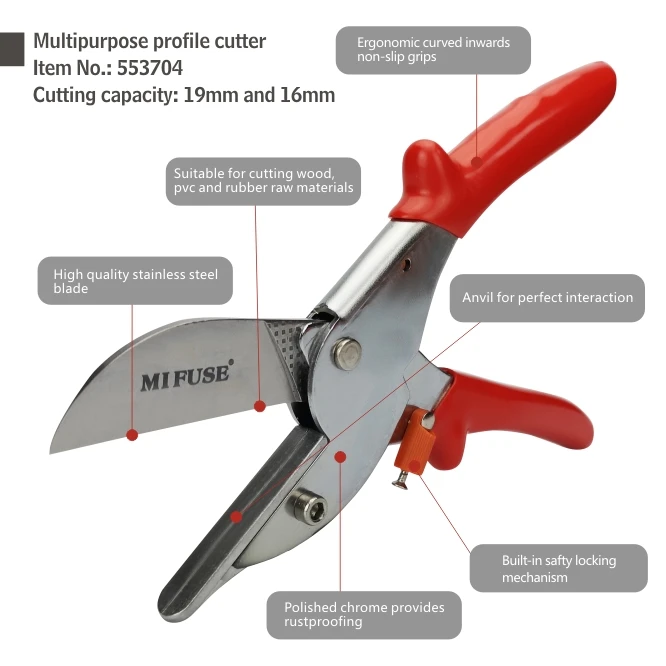 Multi Tool Pvc Trunking Tube Pvc Trim Cutter Rubber Cutting 45 Degree ...