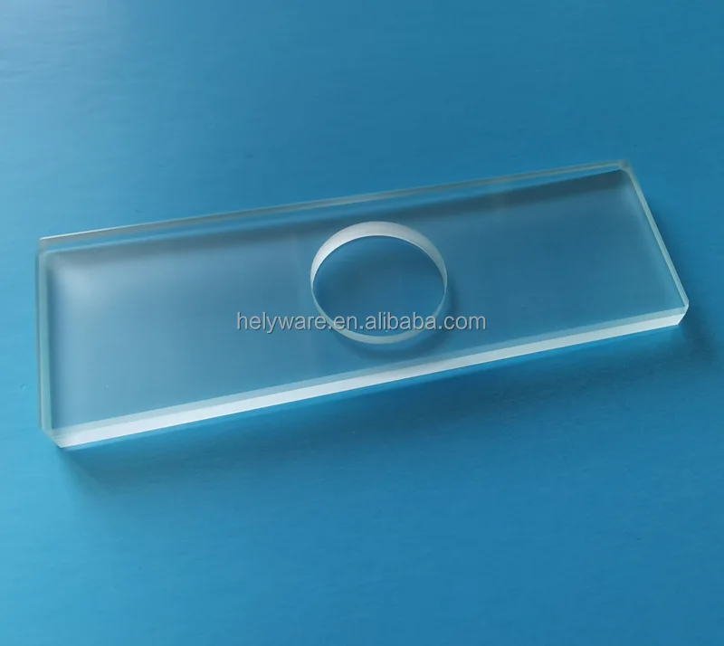 Thick Frosted Single Concave Well Slide Microscope Slide With One Polished Cylindrical