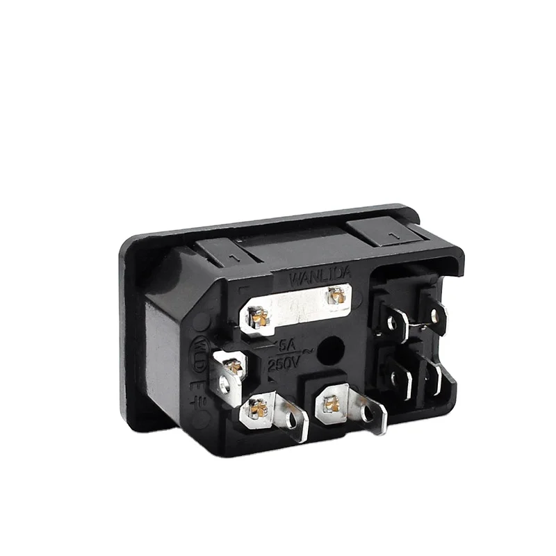 New AC-01 Male Socket AC IEC Plug 7pins Panel Mounting Inlet Female Ac ...