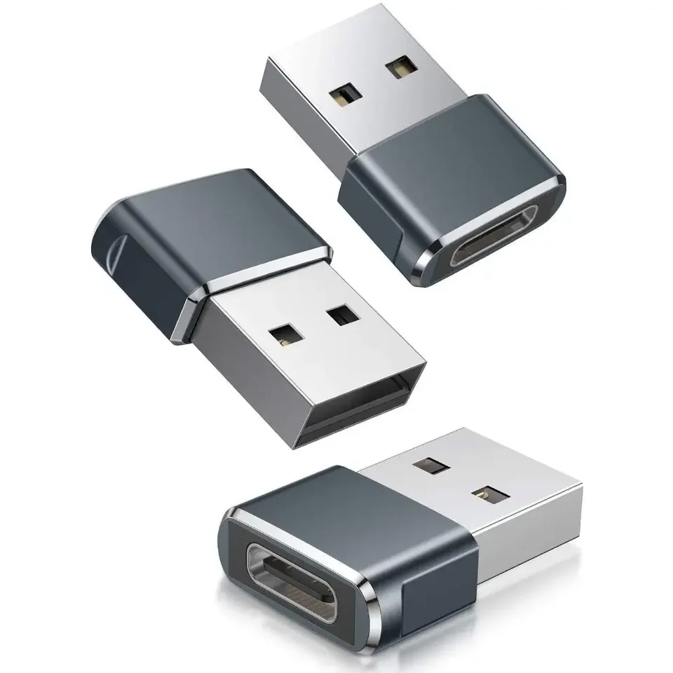 USB tipo C hembra a USB 3,1 macho Adaptador convertidor cargador para Samsung iPhone15