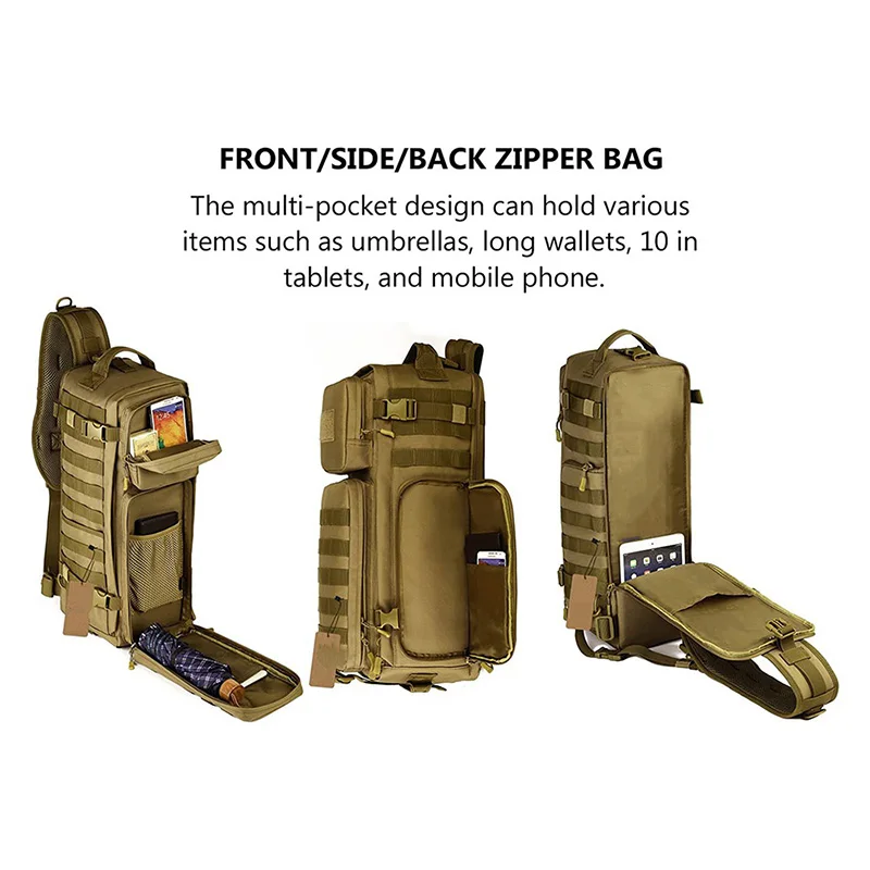 Customized Logo Tactical Sling Pack Assault Day Backpack Good Quality Tactical Harness Bag Tactical Chest Pack