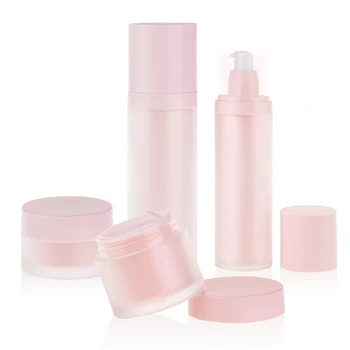 HOT sale cosmetics packaging pink lotion bottle 120ml skin care acrylic pump bottle