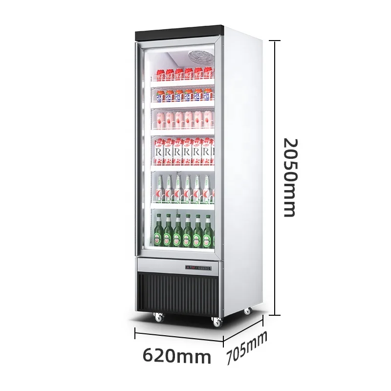 Chiller Commercial Refrigerator Sticker Beverage Display Cooler