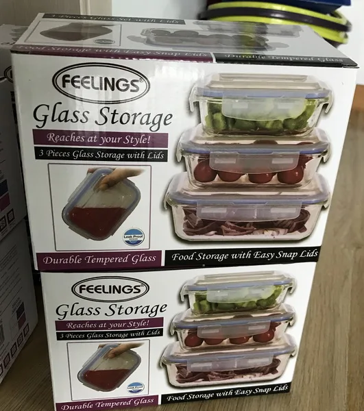 Baby Infant Glass Complementary Food Box Snack Sealed Food Storage Box