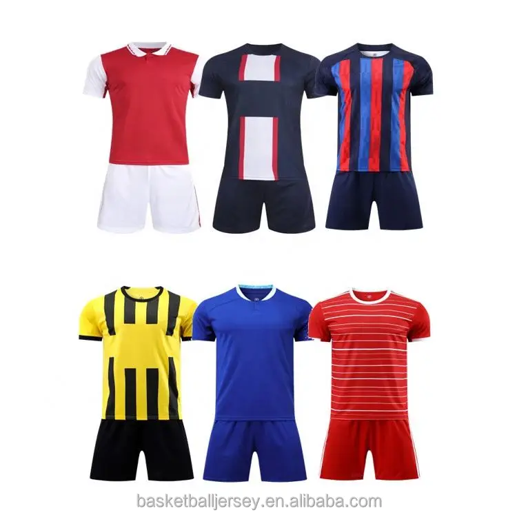 Source Hot sale soccer uniform cheap football shirts sublimation