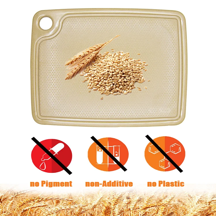 Rice Husk Cutting Boards Bpa Free Reversible Chopping Board With Custom