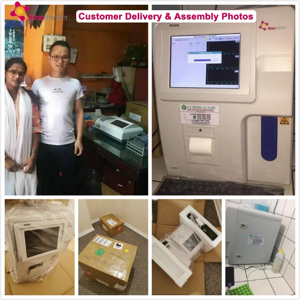 Auto Hematology Analyzer 3-Part Reusable Touchscreen BC Machine for Cats & Dogs with Over 30 Samples/Hour Throughput