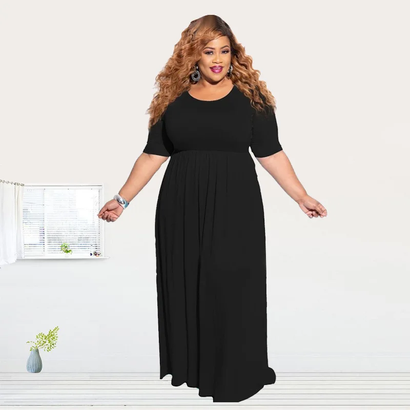 Robe Maxi à rayures pour femmes en tricot, modèle tendance, à la