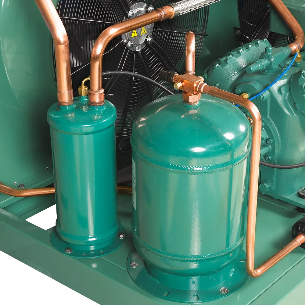 8HP XMK Blast Freezer Condenser Unit Quick Freezing Condensing Unit 2 Stages Compressor Condensing Unit for Poultry