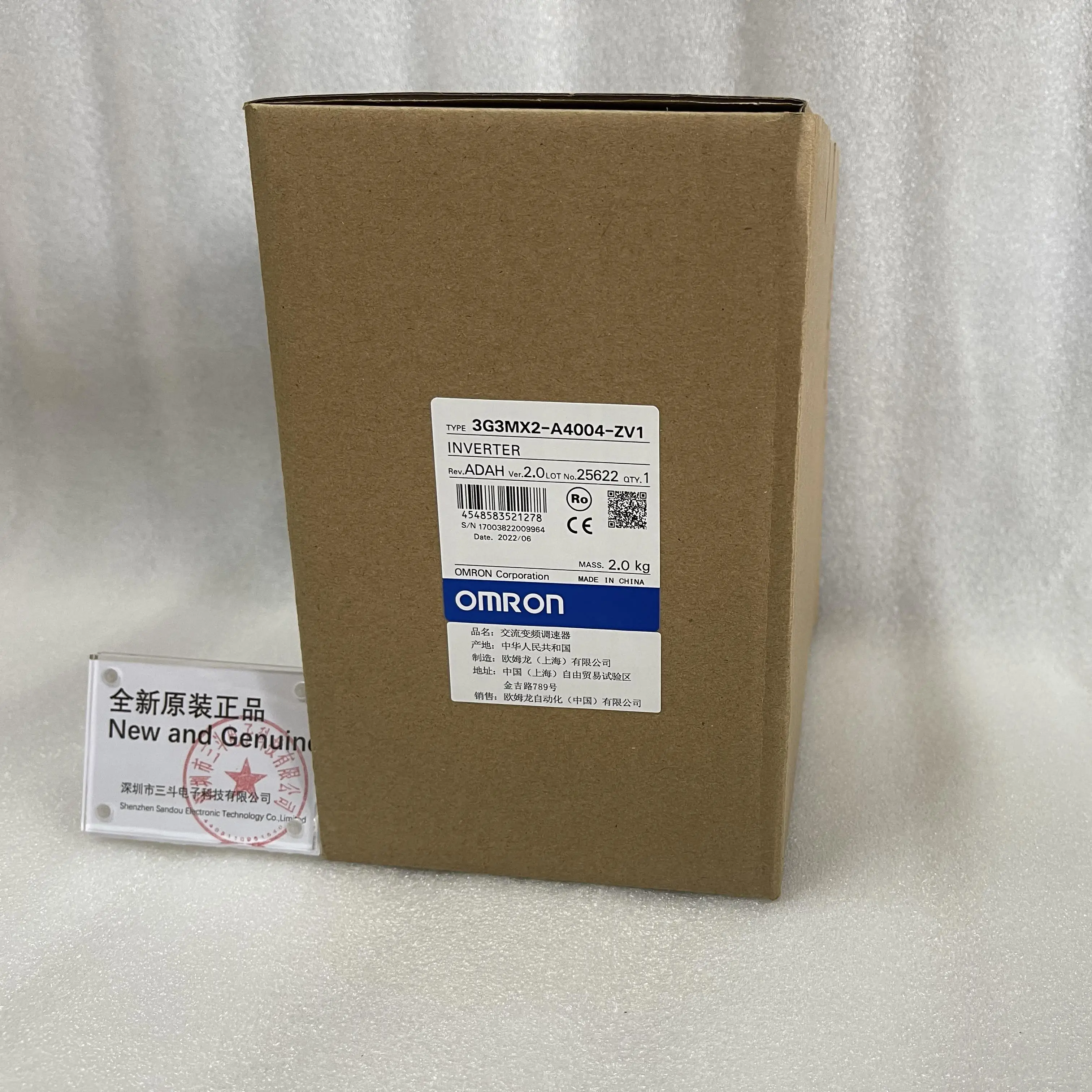 Omron Inverter Variable Frequency Drive 3G3MX2-A4004-ZV1 Omron Inverter Variable Frequency Drive 3G3MX2-A4004-ZV1