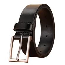 Custom 3.8 CM Men's Classic Style Full Grain Leather Belts Multi Colors Available Factory Direct New Design Leather Belt For Men