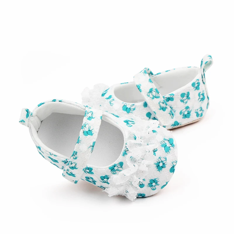 New Arrival Soft Sole Floral Design Newborn Baby Girl Shoes Casual Baby Shoes for Girls manufacture