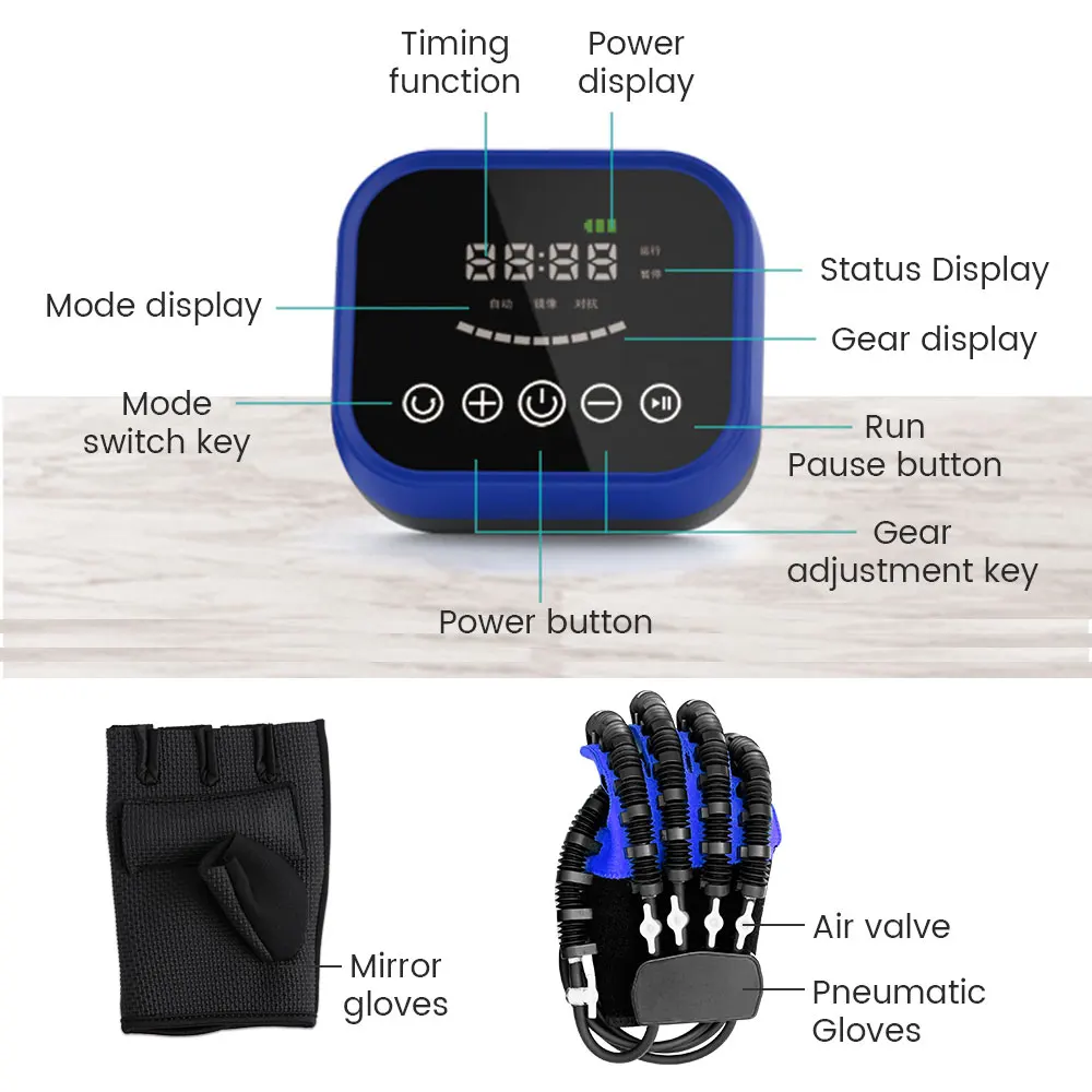 Hand rehabilitation robot stroke hemiplegia cerebral infarction training equipment finger exerciser