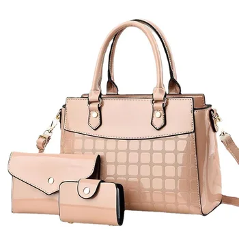 2024 Chinese Online Markets Large Capacity 3 In 1 Purse And Women Tote Bag Shoulder Alligator Ladies Handbags Set