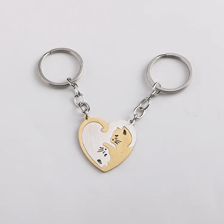 Buy Wholesale China 2022 Fashion Designer Leather Keychains For Lv Classic  Pattern Heart-shaped Double Circle Key Ring & Keychain For Lv at USD 3.87