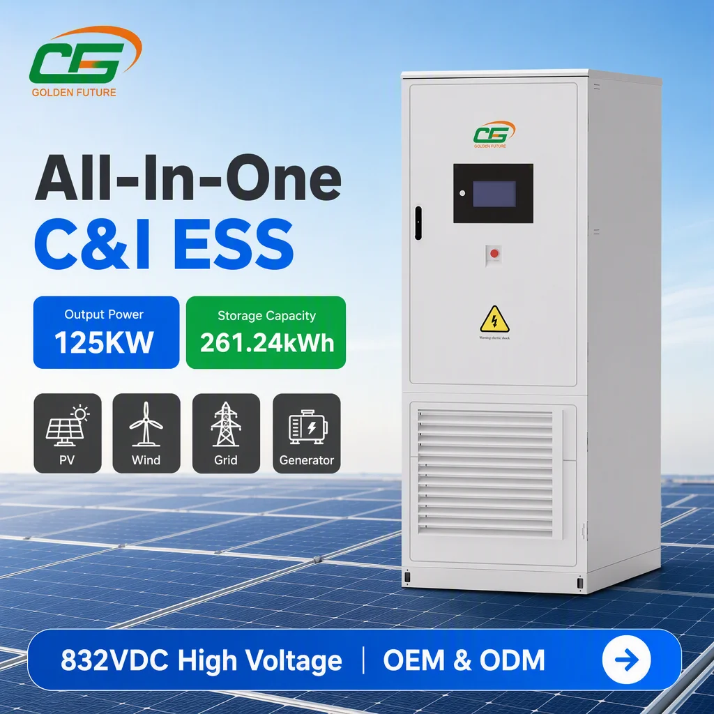 CES-261-L All in One Industrial Power Station 125KW 261KWH LiFePO4 Battery for C&I Energy Storage System