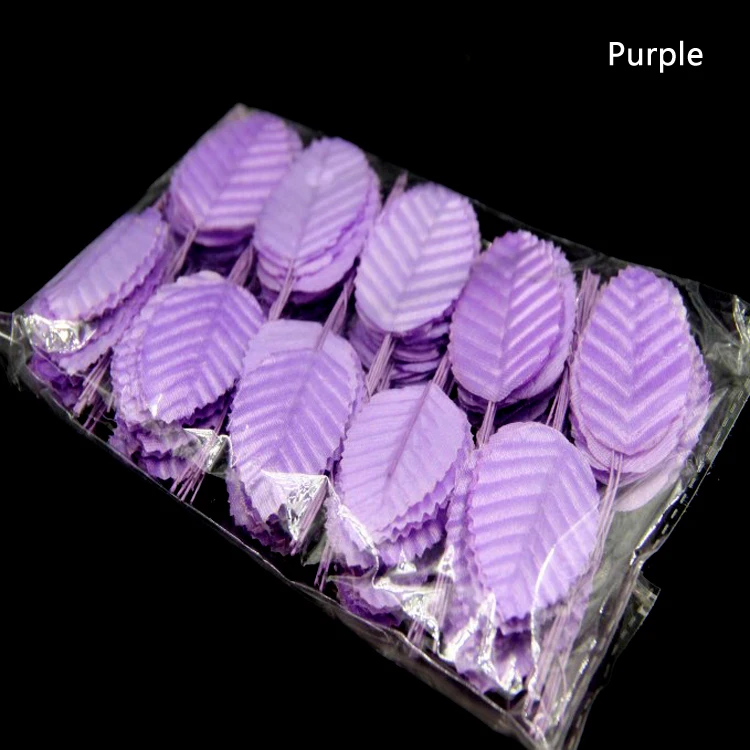 Wholesale 200 Pcs/bag Silk Leaf Green Artificial Leaves Flower Diy Home