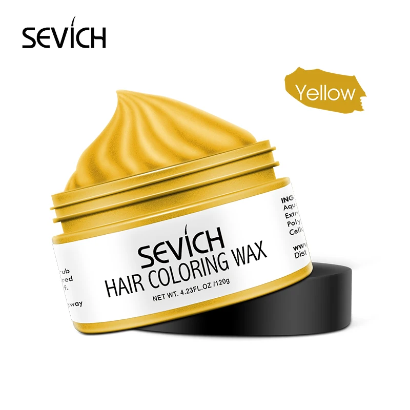 セビッチ一時的な髪の染料ライトブルーカラーダイクリームワックス