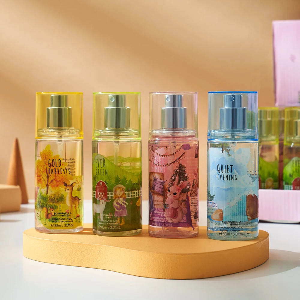 88ml Flora & Fruit Scent 5 Fragrance Mixed Body Mist Set Spray For ...