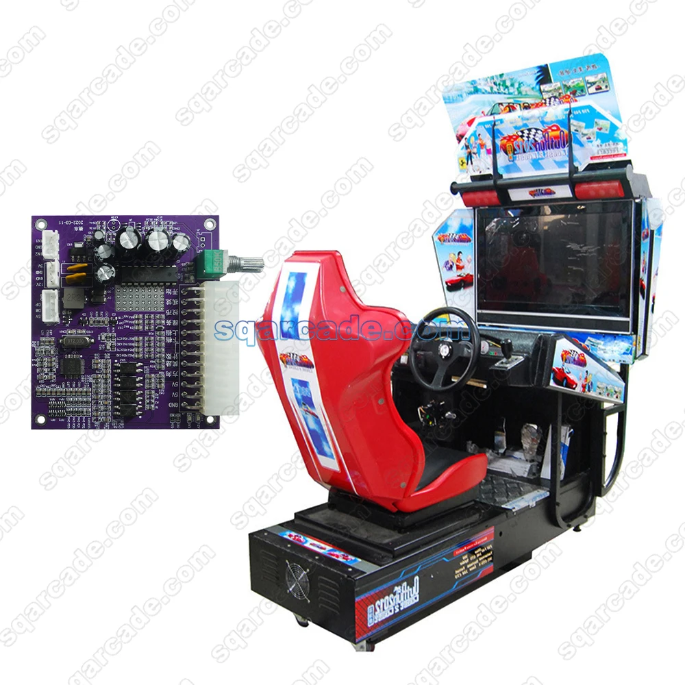 Out Run Control Panel Indoor Coin Operated Racing Game Arcade Simulator Driving IO Card Host ...