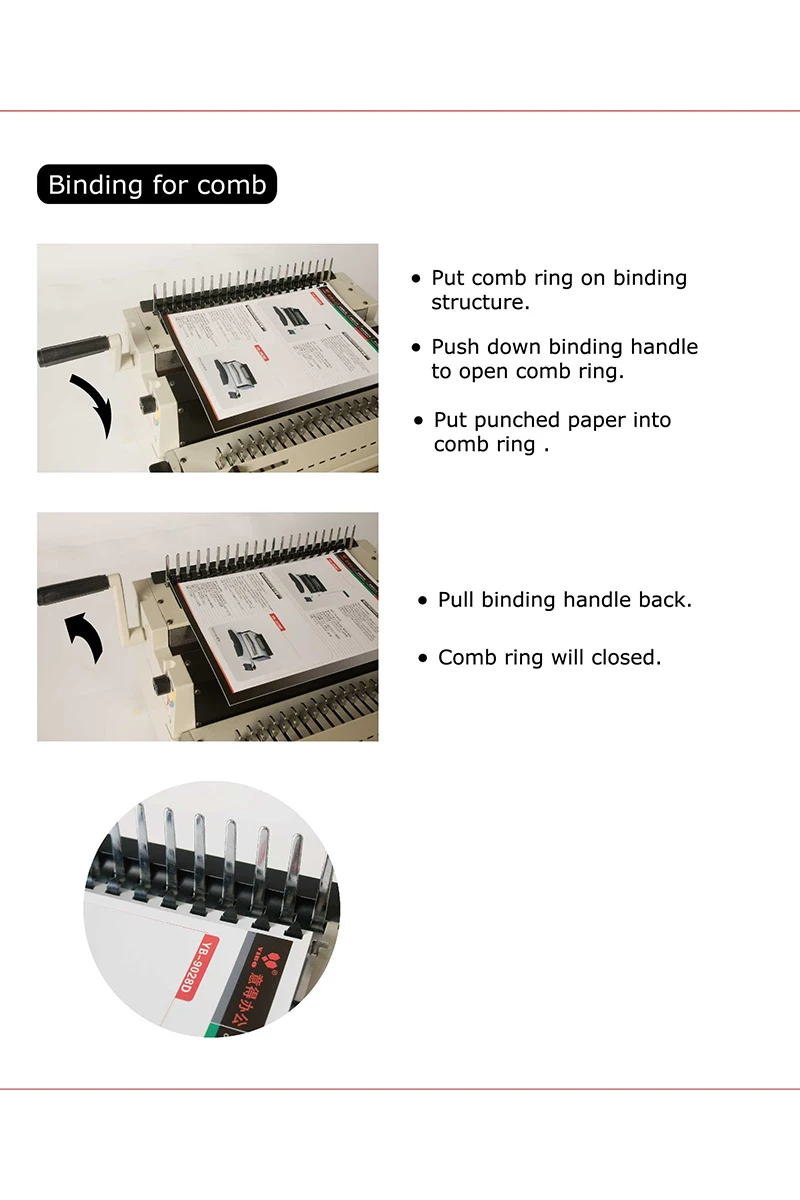 Multi-function 4 in 1 Electric Document Punching &Binding Machine Comb Binding Machine and Spiral Binding Machine