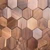 Colore legno noce esagonale