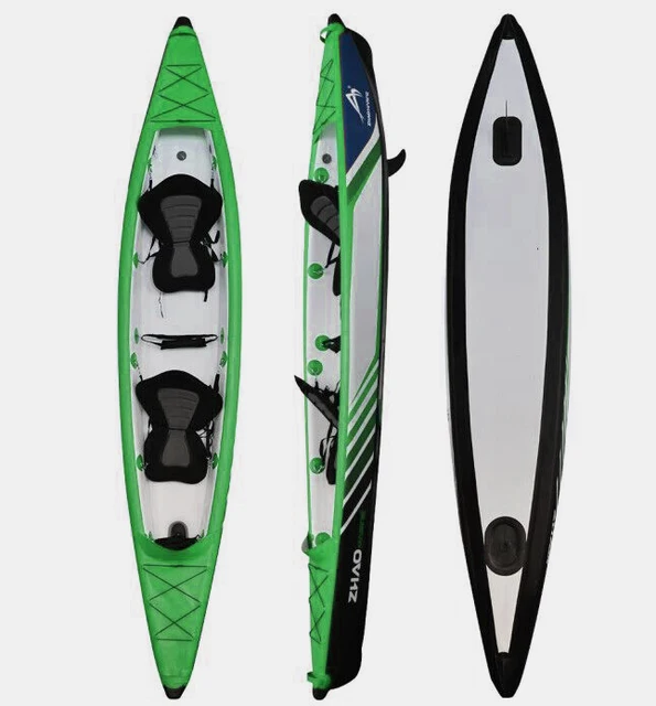4.1 Length 1or 2 Persons Rigid Inflatable Canoe Drop Stitch Kayak Kayak Fishing