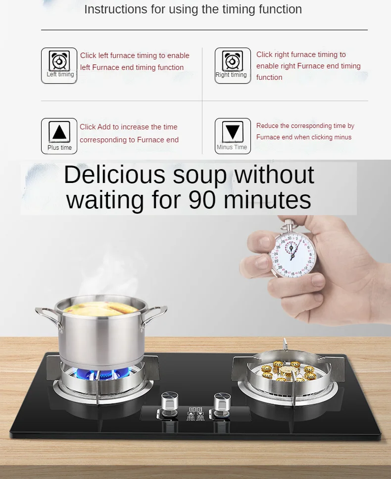Smart Gas Cooktops & Dual-cooker Stove For Kitchens