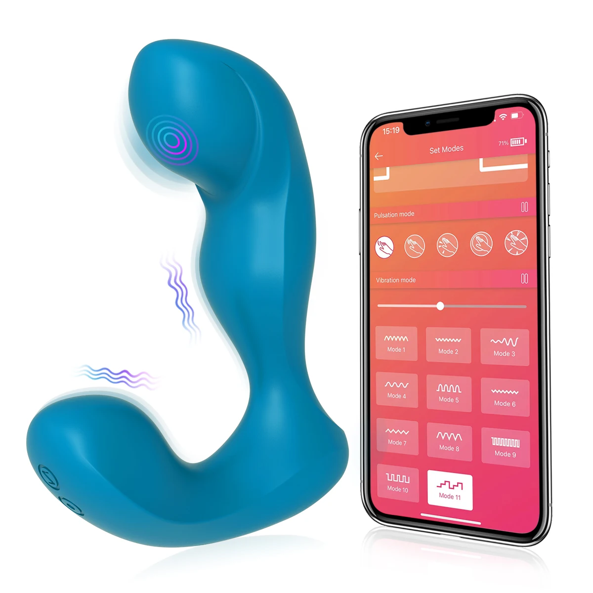 VIBECONNECT Phone APP Remote Control ConProstatic Stimulation VIbrator Anal  Plug Sex Toy for Man Male Adult Product Butt Plug
