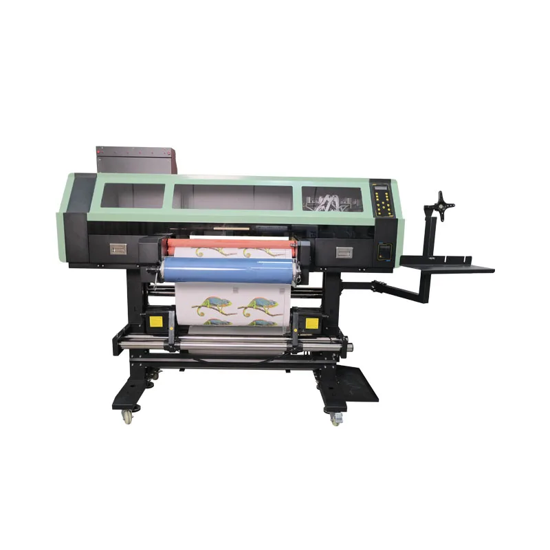 Zhou Surname Uv Dtf Printer with Laminator All in One 30cm 60cm 2 in 1 4 Head Roll to Roll Uv Dtf Printer for AB Film