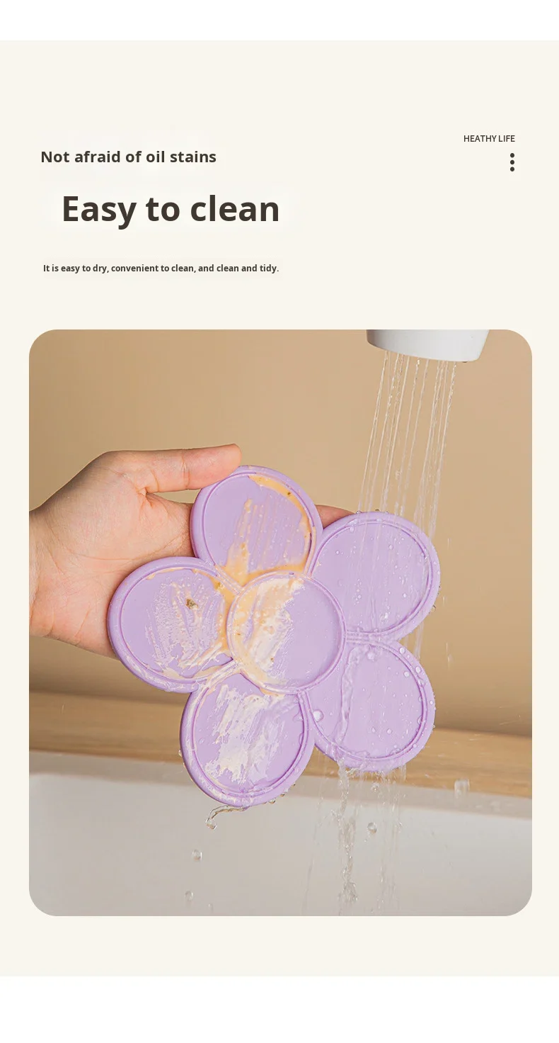 Modern Reusable Silicone Heat Resistant Anti-Scalding Placemat Coaster Bowl Plate Mat for Household Countertop Dining details