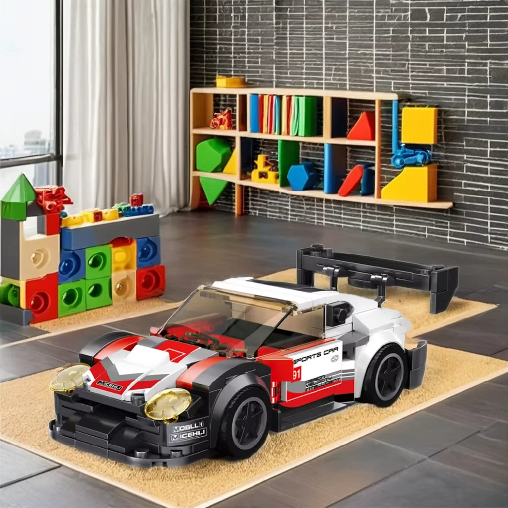 CAYI MOC Car Building Block Sets DIY Technic Block Classic Racing Car Set Mini Model Car Assembly Technical Brick Toys For kids