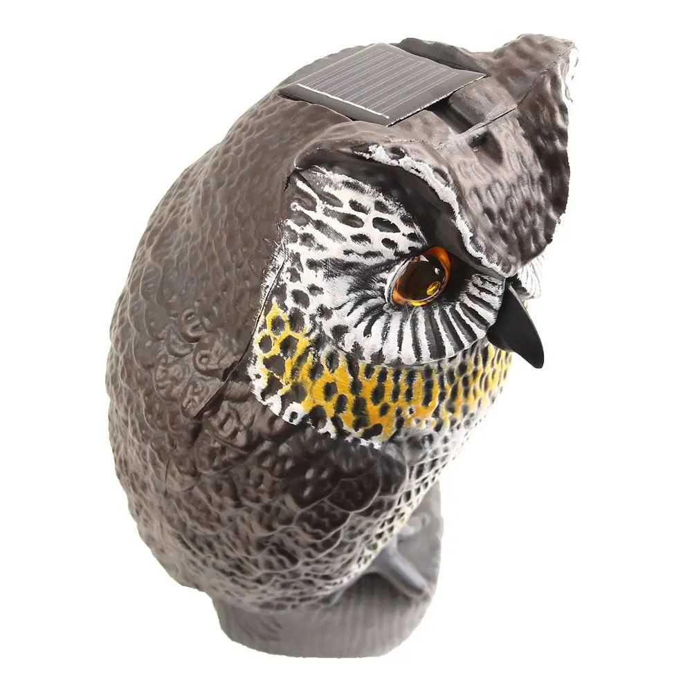 Bird Repeller Solar Owl Scare Crow &woodpecker  Sparrow&rodents Animals